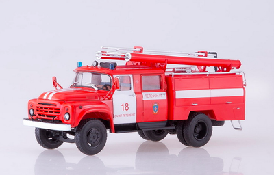 Модель АИСТ ЗИЛ-130 Пожарная АЦ-40 масштаб 1:43 – игрушки с