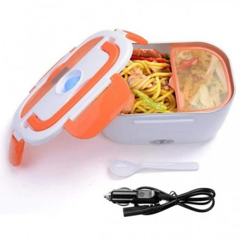 Ланч бокс с подогревом от прикуривателя 12в The Electric Lunch Box оранжевый