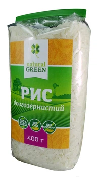 Рис длиннозернистый Natural Green 400г