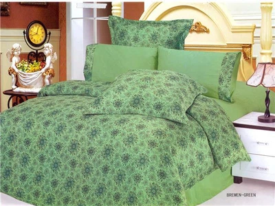 Постельное белье Le Vele Bremen Green Жатка Евро 200*220 (lv-100)