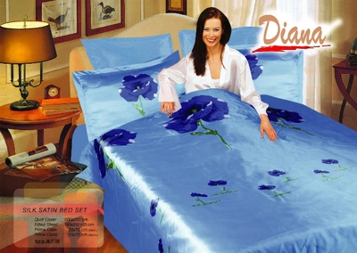 Постельное белье Le Vele Weasel Diana Евро 200*220 голубой (lv-145)