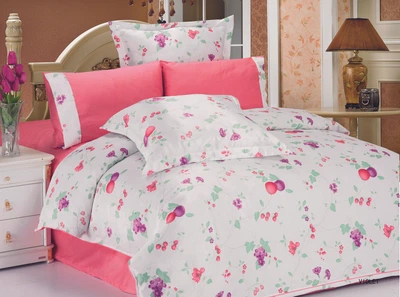 Постельное белье Le Vele Violet Жатка Евро 200*220 белый (lv-136)