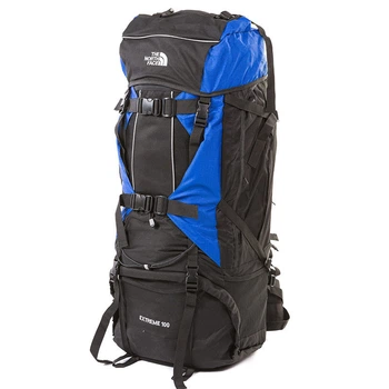 Рюкзак туристичний North Face 100л Black-Blue А32-100EX
