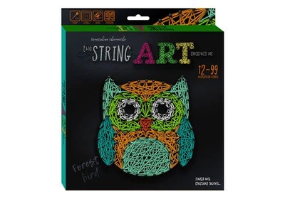 Набор креативного творчества`String Art: Сова`, STRA-01-02 (рус)