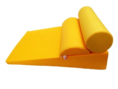 Комплект "Комфорт" клиноподібна подушка рефлюкс 17 см Жовтий