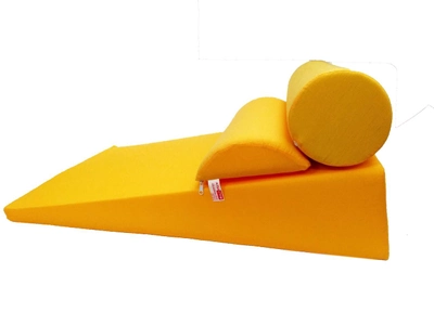 Комплект "Комфорт" клиноподібна подушка рефлюкс 17 см Жовтий