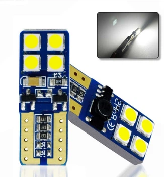 Светодиодная лампа&nbsp;Т10 W5W 8SMD 3030 350Lm Autoexpect 12V Белая с обманкой (10550)
