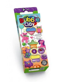 Набір для креативного творчості BUBBLE CLAY 75 г кольоровий шариковий пластилін для дітей і дорослих для творчості