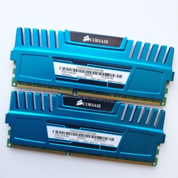 Комплект оперативной памяти Corsair Vengeance DDR3 8Gb KIT of 2 1600MHz PC3 12800U CL9 (CMZ8GX3M2A1600C9B) Б/У