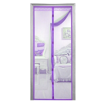 Дверна антимоскітна сітка Magnetic Mesh на магнітах 210х100 см Фіолетова HMD 429-42715303