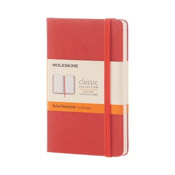 Блокнот Moleskine Classic Оранжевый карманный 192 страницы в линию 9х14 см (8051272893571)