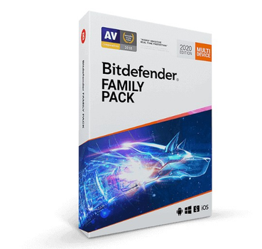 Лицензионный антивирус BitDefender Family Pack 2020 - комплексная защита 15 устройств семейного круга! (1 лиц, 15 устройств, 3 года)