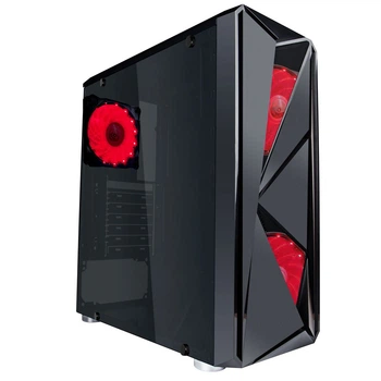 Корпус 1stPlayer F4-A1 Red LED без БП