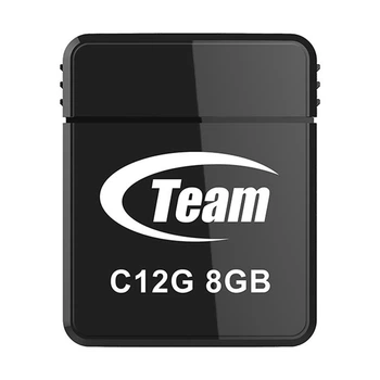 Флеш-накопичувач Team USB 2.0 C12G 8Gb Black (TC12G8GB01)