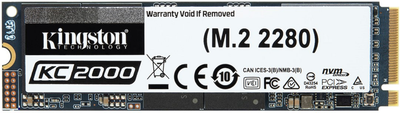 SSD диск Kingston KC2000 1TB NVMe M.2 2280 PCIe 3.0 x4 3D NAND TLC (SKC2000M8/1000G)