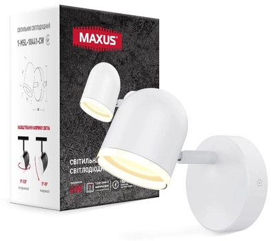 Спотовый светильник MAXUS MSL-01C 4W 4100K белый (1-MSL-10441-CW)