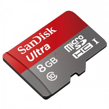 Карта памяти SanDisk Ultra microSD SR78 HC UHS-I 8GB Class 10 + SD-adapter
