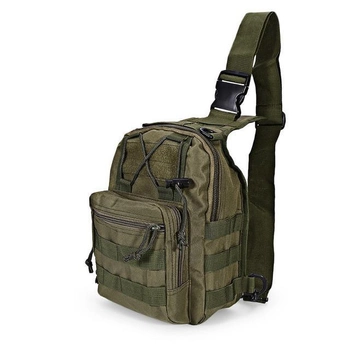 Рюкзак сумка тактическая военная Oxford 600D 6L через плечо Green