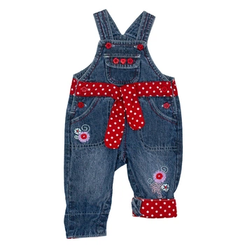 Напівкомбінезон джинс для дівчинки Baby Pep 2114B 62 см Синій