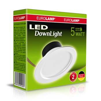 Светодиодный (LED) светильник Eurolamp 5W 4000K (LED-DLR-5/4(Е))