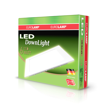 Светодиодный (LED) светильник Eurolamp 6W 3000K (LED-DLS-6/3)