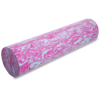 Массажный ролик роллер гладкий Foam Roller Zelart 60x15 см FI-1734 Blue-Pink