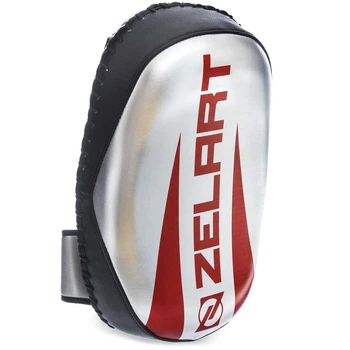 Макивара тай-пэд Zelart Heroe 1326 размер 33x20x11см Silver-Red-Black