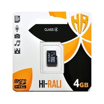 Карта памяти MicroSDHC 4GB Class 4 Hi-Rali