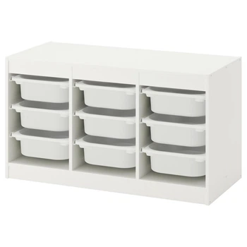 Комод для игрушек IKEA (ИКЕА) TROFAST 99x44x56см белый (292.284.70