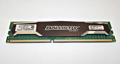Оперативная память Crucial BallistiX Sport 1600mhz 8192MB PC3-12800 CL9 Б/у (BLS8G3D)