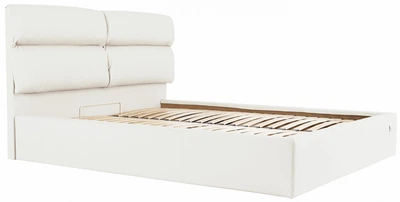 Ліжко Oxford Comfort 120 х 200 см Fly 2200 З підйомним механізмом та нішою для білизни Білий