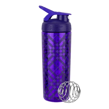 Спортивная бутылка-шейкер BlenderBottle Signature Sleek 28oz/820ml Purple Tratan Plaid (ORIGINAL)