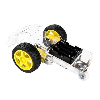 Акрилова платформа шасі 2WD для машинки Ардуіно
