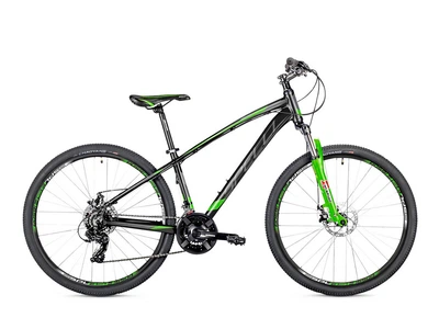 Велосипед Spelli SX-2700 29″ (рама 21", черный/зеленый)