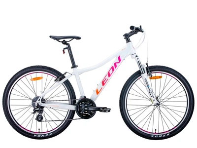 Велосипед Leon HT-Lady AM 26″ (рама 15", белый с малиновым, б/у)