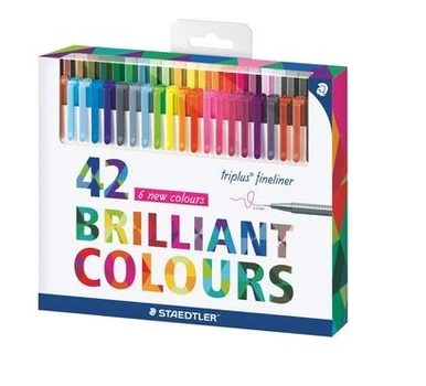 Набор капиллярных ручек STAEDTLER Triplus fineliner 42 цвета (334C42)