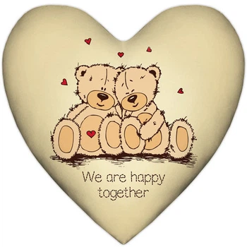 Подушка серце We are happy together 37x37 см