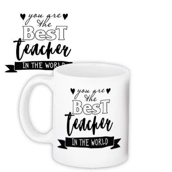 Кружка с принтом Best teacher 330 мл