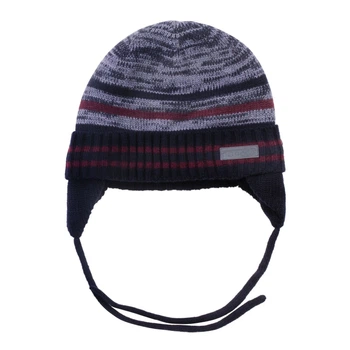 Зимова шапка NANO F18TU273-Navy сіро-вишневий 49-51 см (F18TU273-Navy-2/3x)