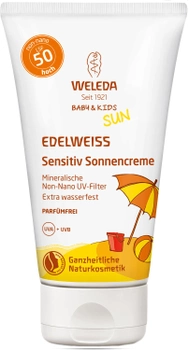Солнцезащитный крем Weleda Эдельвейс для чувствительной кожи SPF 50 50 мл (4001638500265)
