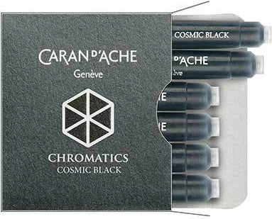 Набір картриджів Caran d'Ache Chromatics Чорних 6 шт. (7630002329828)