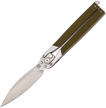 Нож Artisan Cutlery Kinetic Balisong, D2, G10 Green (27980209)