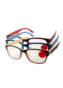 Набір окулярів для читання (3шт) +2,5 Graffiti 13,2х3,7см Різнобарвний biz0000207