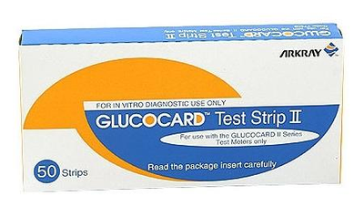 Тест-смужки Arkray Глюкокард 2 (Glucocard II), 50 шт.