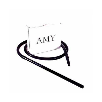 Шланг силиконовий Amy з мундштуком Aluminium Long (S232-SET) - Чорний Чорний