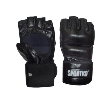 Битки с открытыми пальцами Sportko арт. ПД-5 черные L