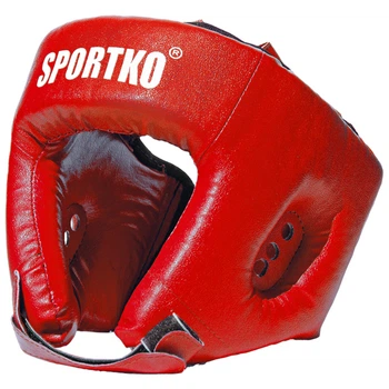 Шлем боксёрский Sportko ОД1 красный XL