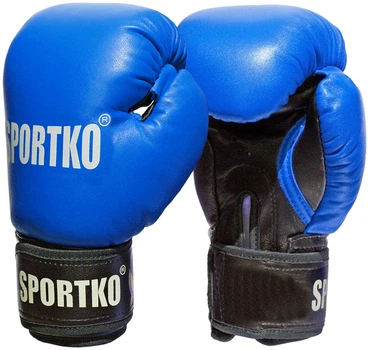 Боксерські рукавички Sportko ПК1-16 унц сині