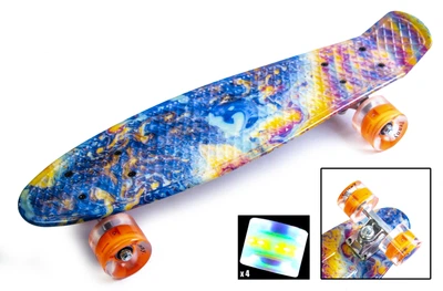 Скейт Penny Board 22" Print "Магія" на LED колесах