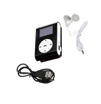 Компактний MP3 плеєр Jyrimo з LCD дисплеєм та навушниками.